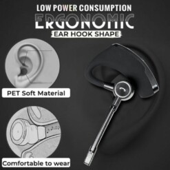 Aiino Auricolare Bluetooth 4.1 Business Con Microfono Riduttore Di Rumore – Nero
