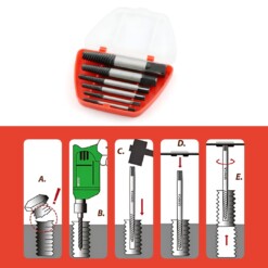 FIXOMA® Estrattore per Viti - Kit con Strumenti per Rimuovere viti Rotte o Danneggiate
