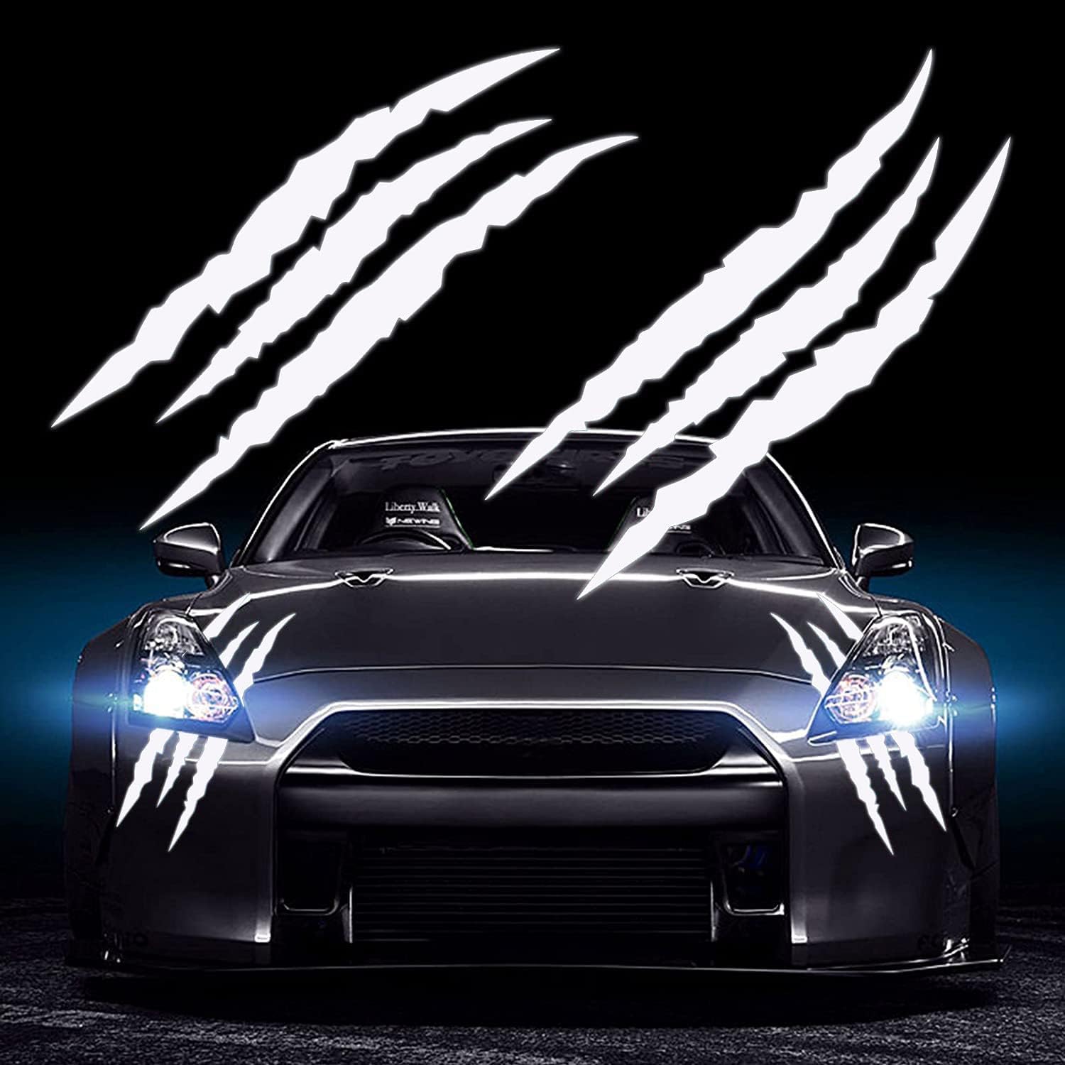 Adesivi riflettenti per auto MonsterClaw™ - 4 pz. - immagine 3