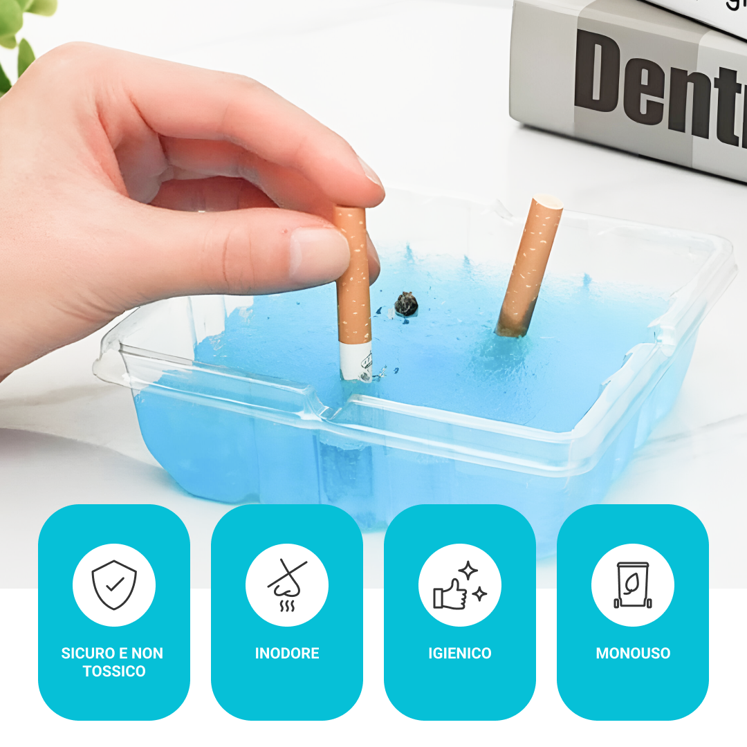 ASHFRESH: Posacenere portatile senza fumo e senza odori - 30+30 gratis - immagine 6