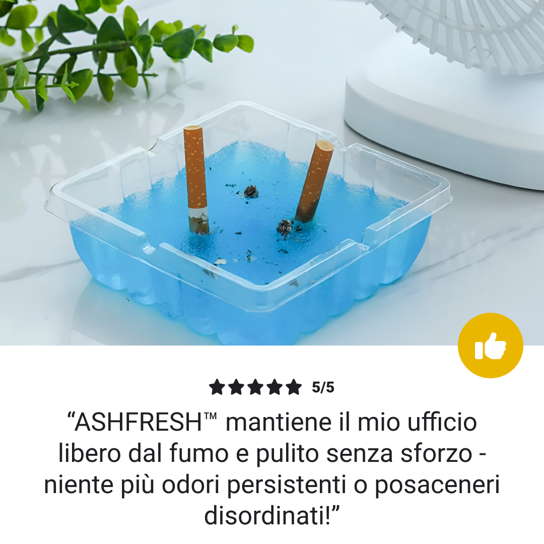 ASHFRESH: Posacenere portatile senza fumo e senza odori - 30+30 gratis - immagine 7