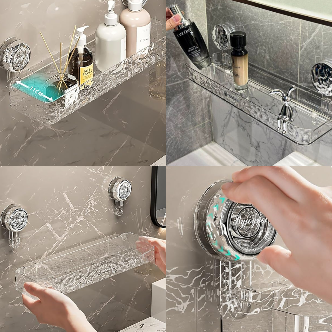 Cestello a ventosa trasparente LotionRack™ - immagine 4