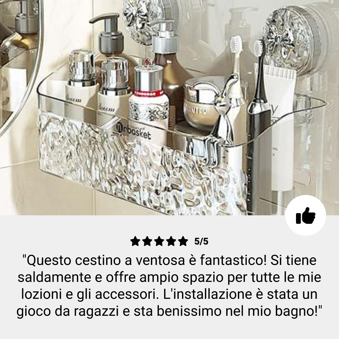Cestello a ventosa trasparente LotionRack™ - immagine 7