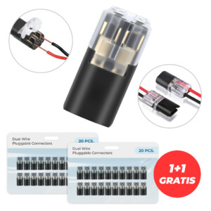 CONNETTORI PER FILI A INNESTO WIREBINDER™ - 40 PEZZI 1+1 GRATIS