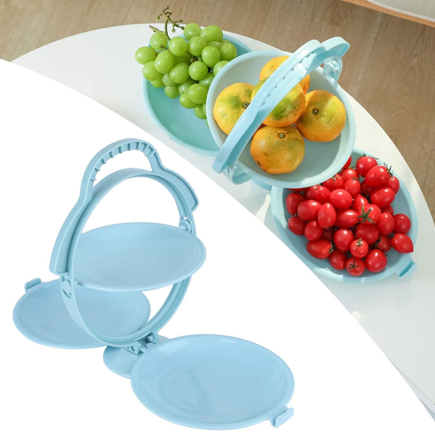 TRIOTRAY™ VASSOIO DA PORTATA PIEGHEVOLE A 3 LIVELLI - immagine 5