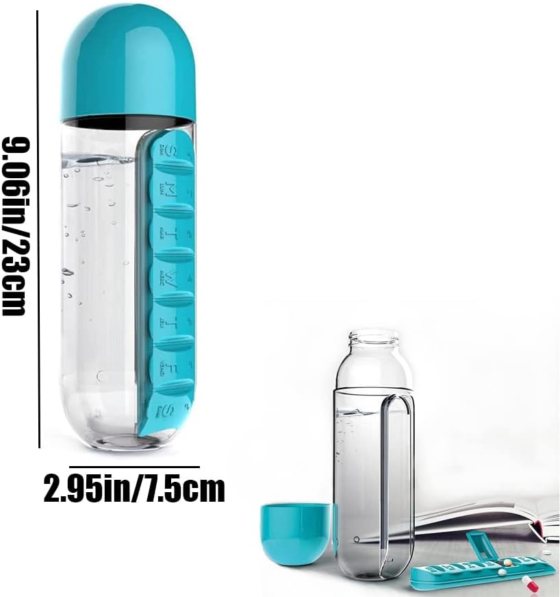 PILLFLASK™ 600ML BOTTIGLIA D'ACQUA PORTAPILLOLE - immagine 8