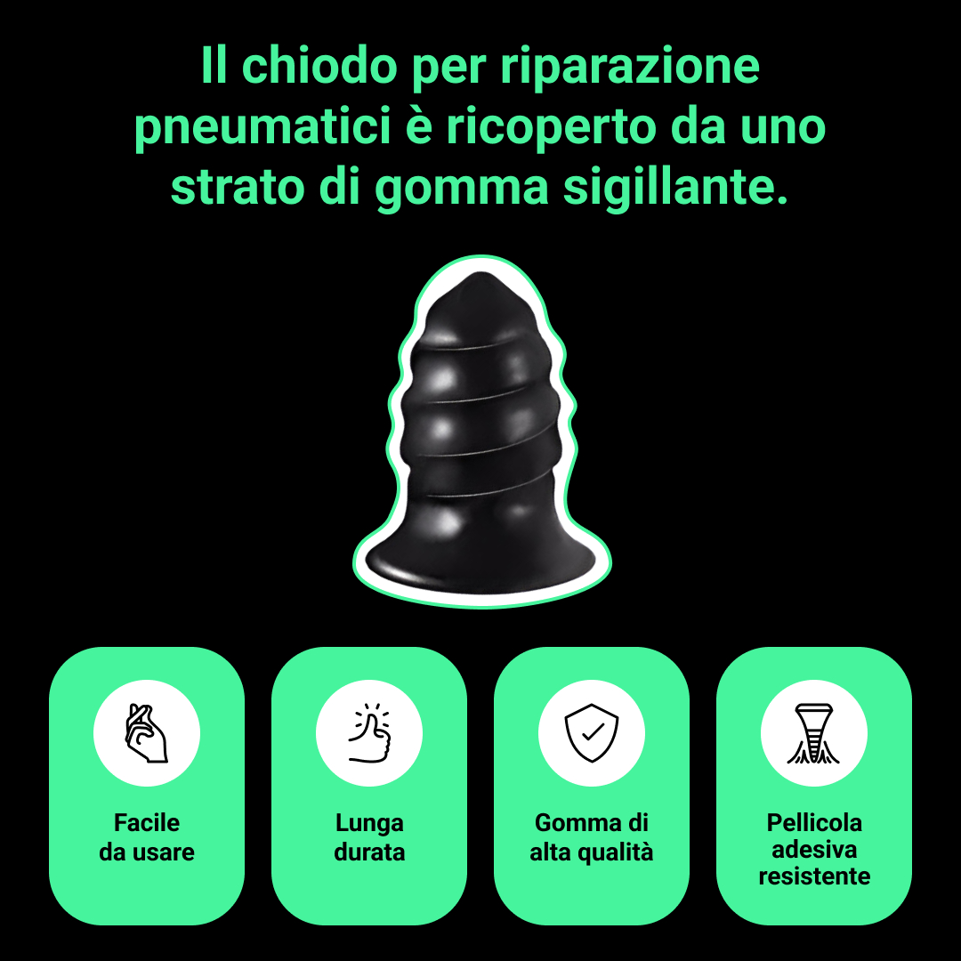 Tirestore™ Chiodi per Riparazione Pneumatici a Vuoto - 30 pz. - immagine 4