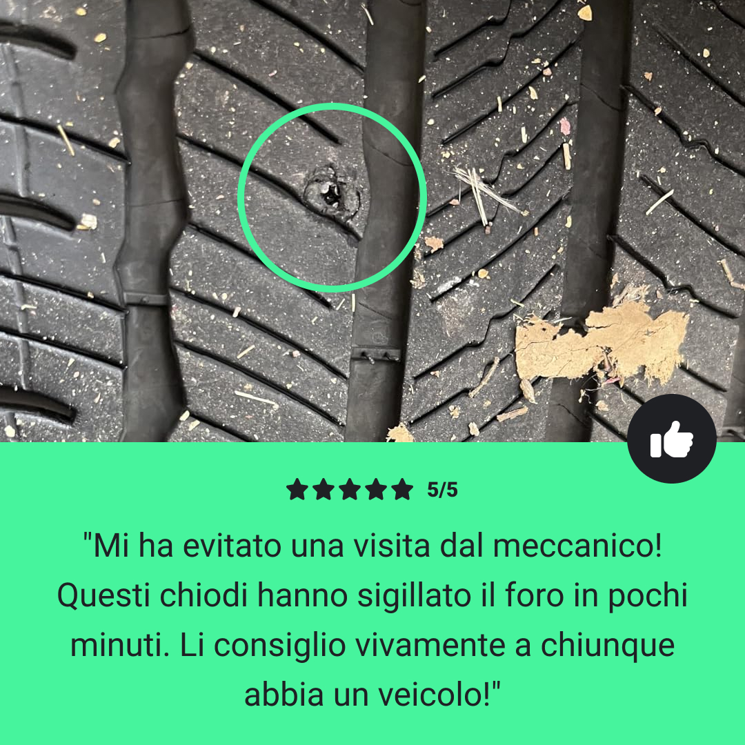 Tirestore™ Chiodi per Riparazione Pneumatici a Vuoto - 30 pz. - immagine 7