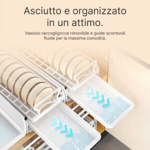 Alternative view of SlideDry™ – Scolapiatti Scorrevole Estraibile