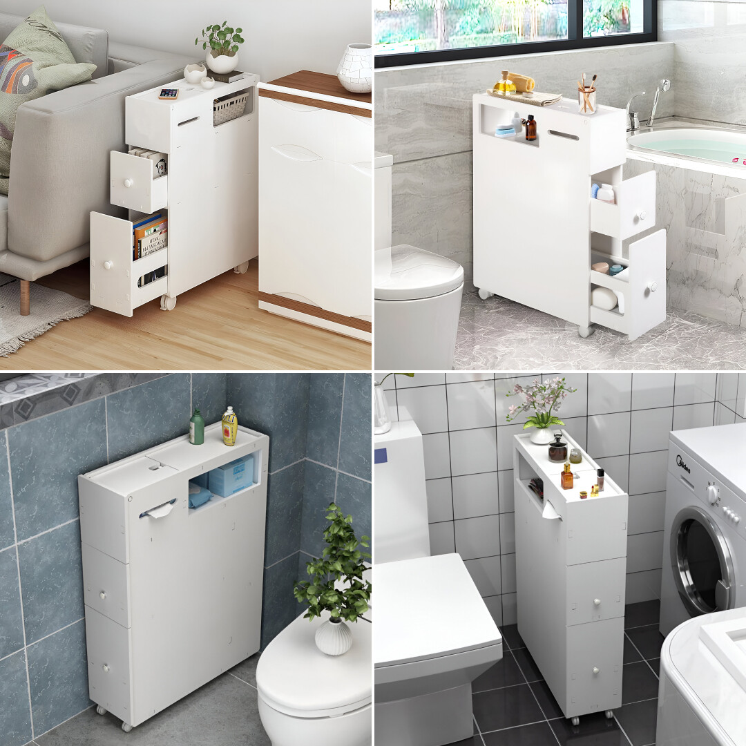 CornerEase™ - Armadietto ad Angolo Sottile per Bagno - immagine 5