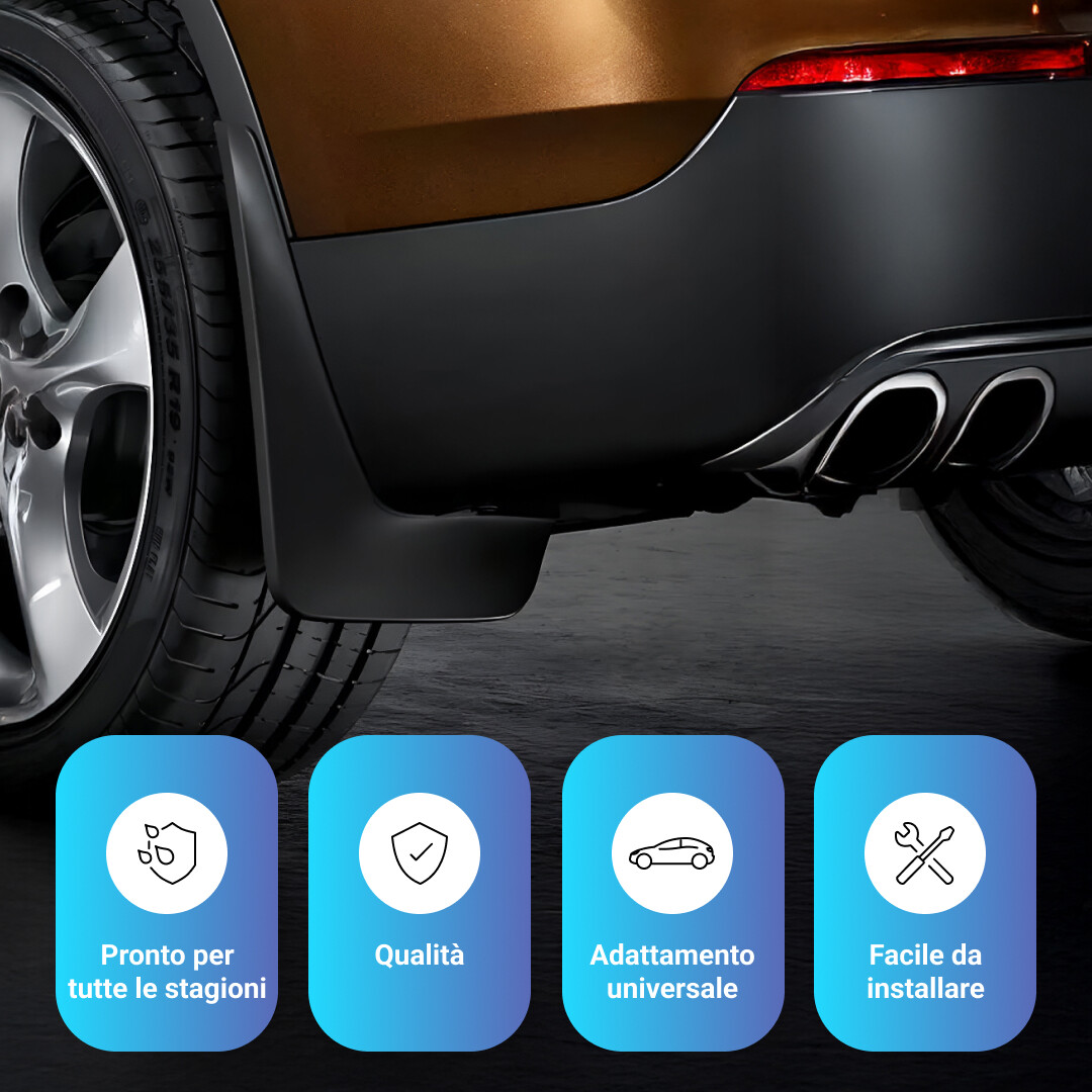 RuggedGuard™ - Parafango in gomma morbida per veicoli - Kit universale 4 pezzi per auto e SUV - immagine 5