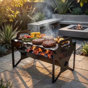 Grillix™ - Barbecue pieghevole portatile in acciaio