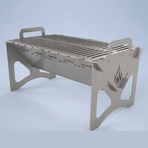 Grillix™ - Barbecue pieghevole portatile in acciaio