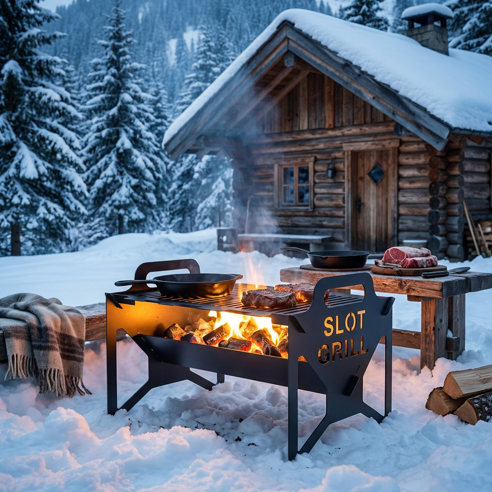 Grillix™ - Barbecue pieghevole portatile in acciaio - immagine 3